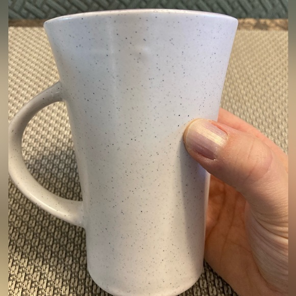 Set of 2 Tall Rustic Tea/Coffee Mugs With Coloured Rims - Picture 5 of 5